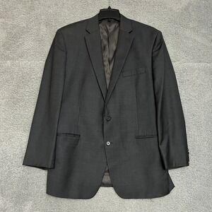Ralph Lauren Sport‎ Coat Mens 44L Wool Blazer Natural Stretch Gray Casual Office
